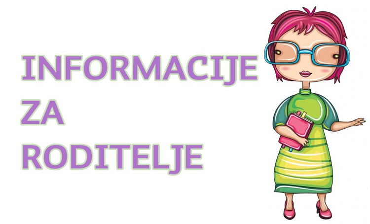 Obavijest za roditelje