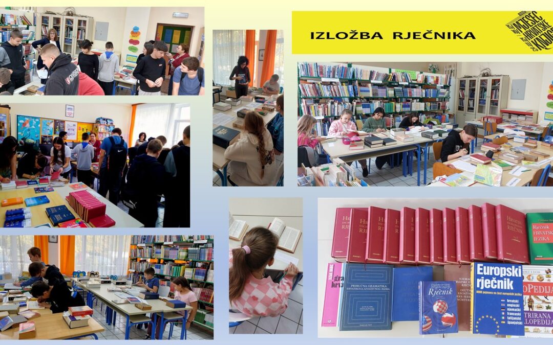U knjižnici proteklih mjeseci: U Mjesecu hrvatske knjige – izložba rječnika i zahvala