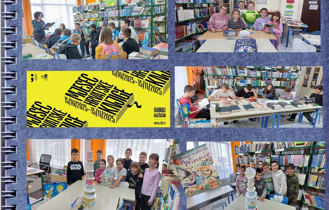 U knjižnici proteklih mjeseci: Mjesec hrvatske knjige u školskoj knjižnici